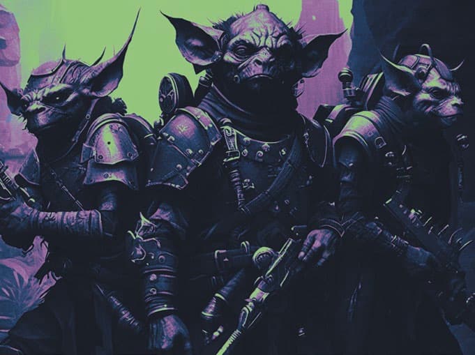 Goblinoid space marines.