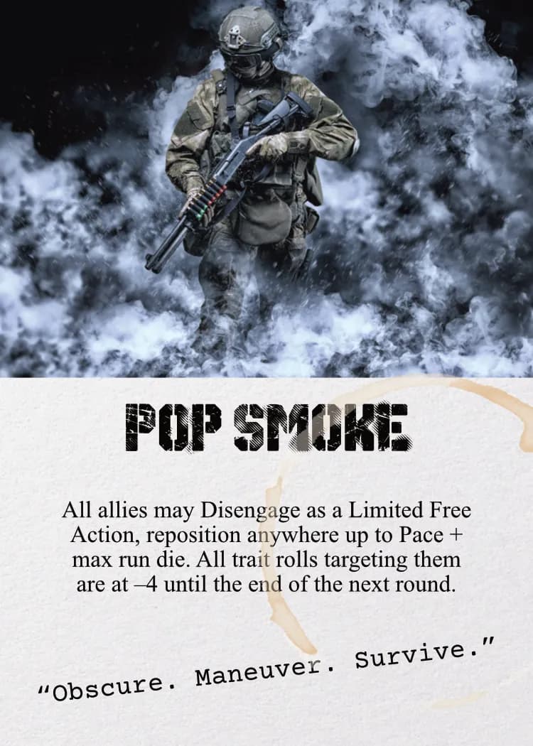 Task Force Raven Adventure Card - Pop Smoke